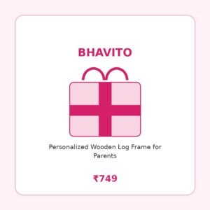 Personalized Wooden Log Frame for Parents
