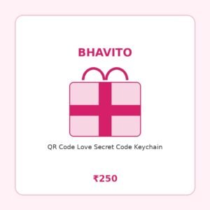 QR Code Love Secret Code Keychain